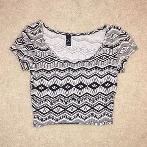 Windsor Tribal Print Crop Top